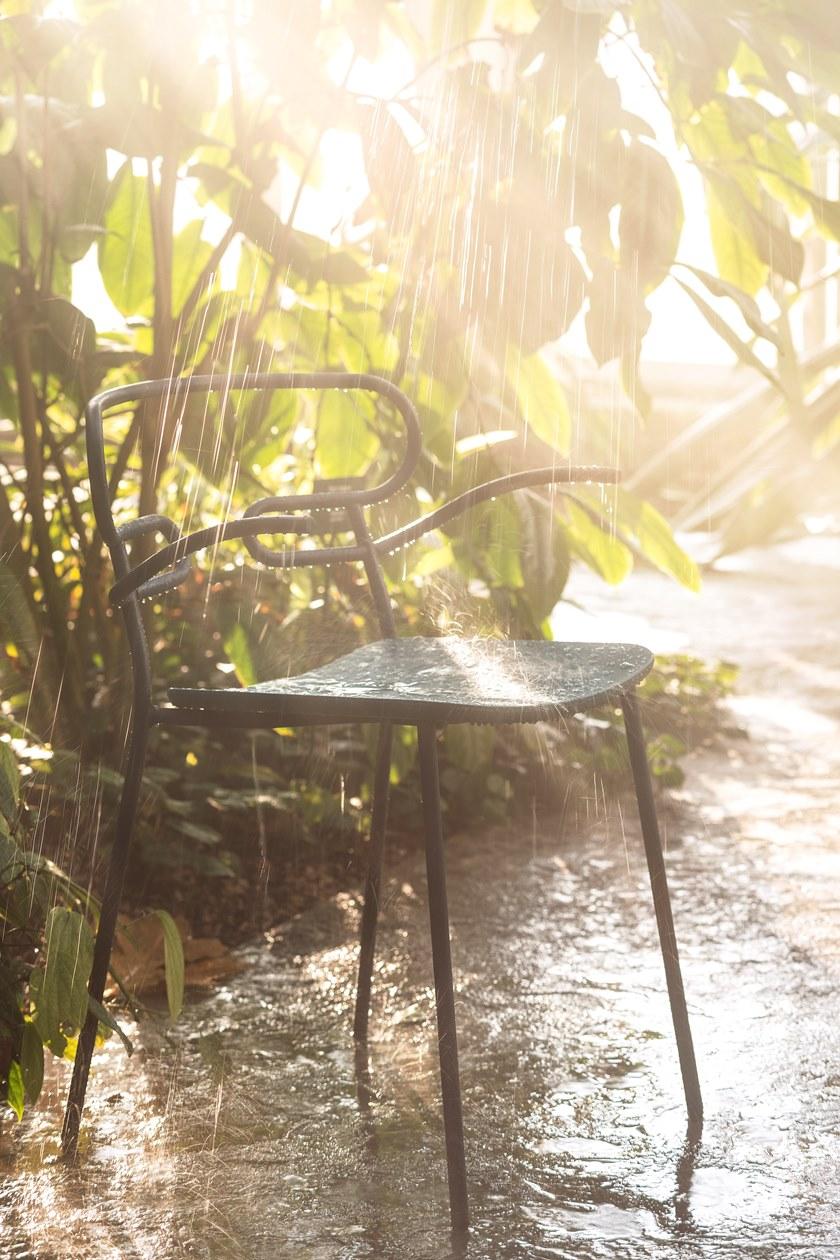 TrabA' Стул из металла и полиуретана с подлокотниками Genoa 0048/0049-met-pu, - Вид №7