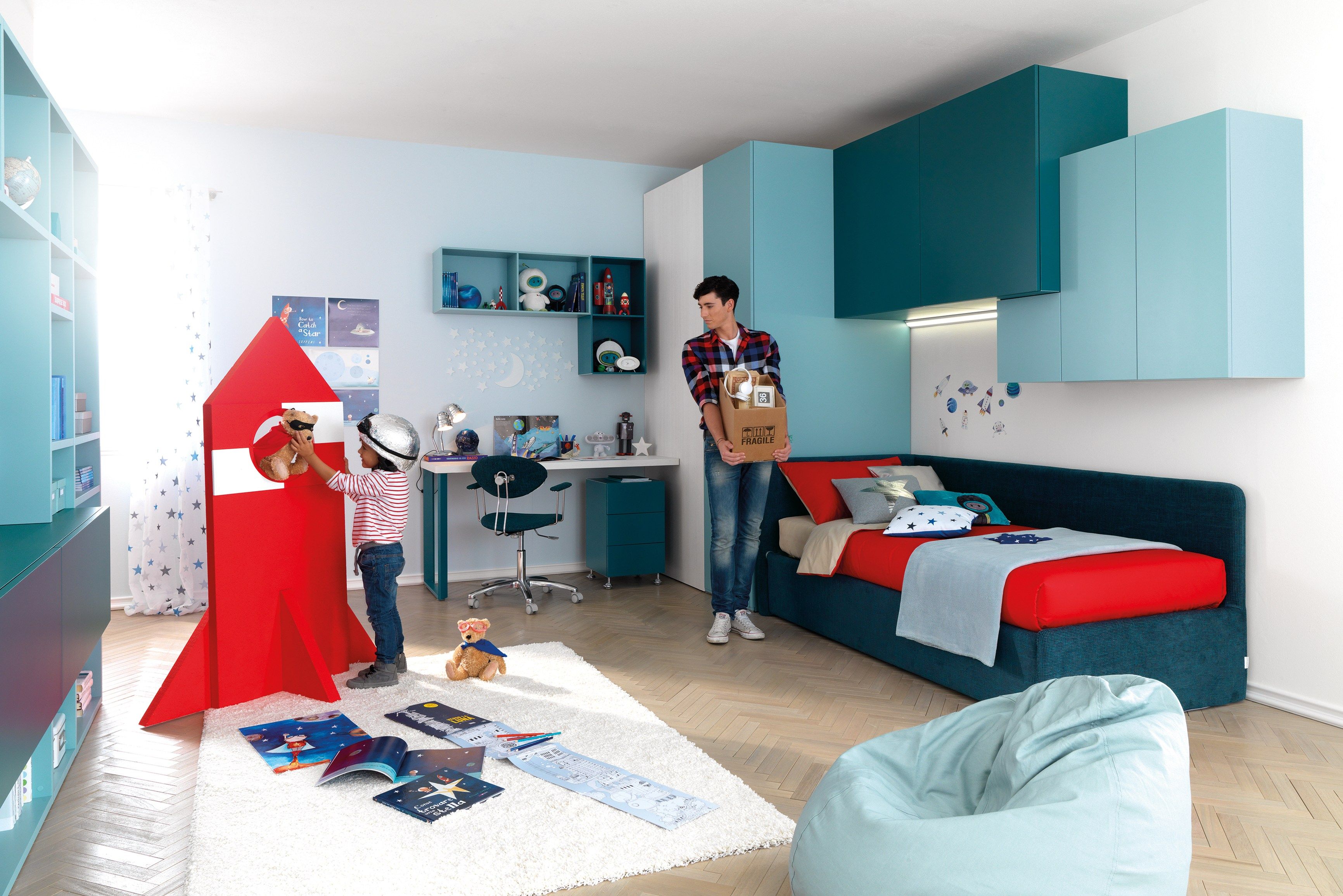 Секционная палубная спальня из березы Moretti Compact KC401 ARCH-00118556 - Вид №1