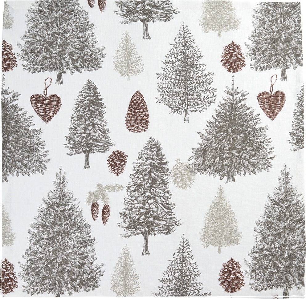 10601223 Sander Скатерть 140х200см "Лес" (бежевая) Ткань 