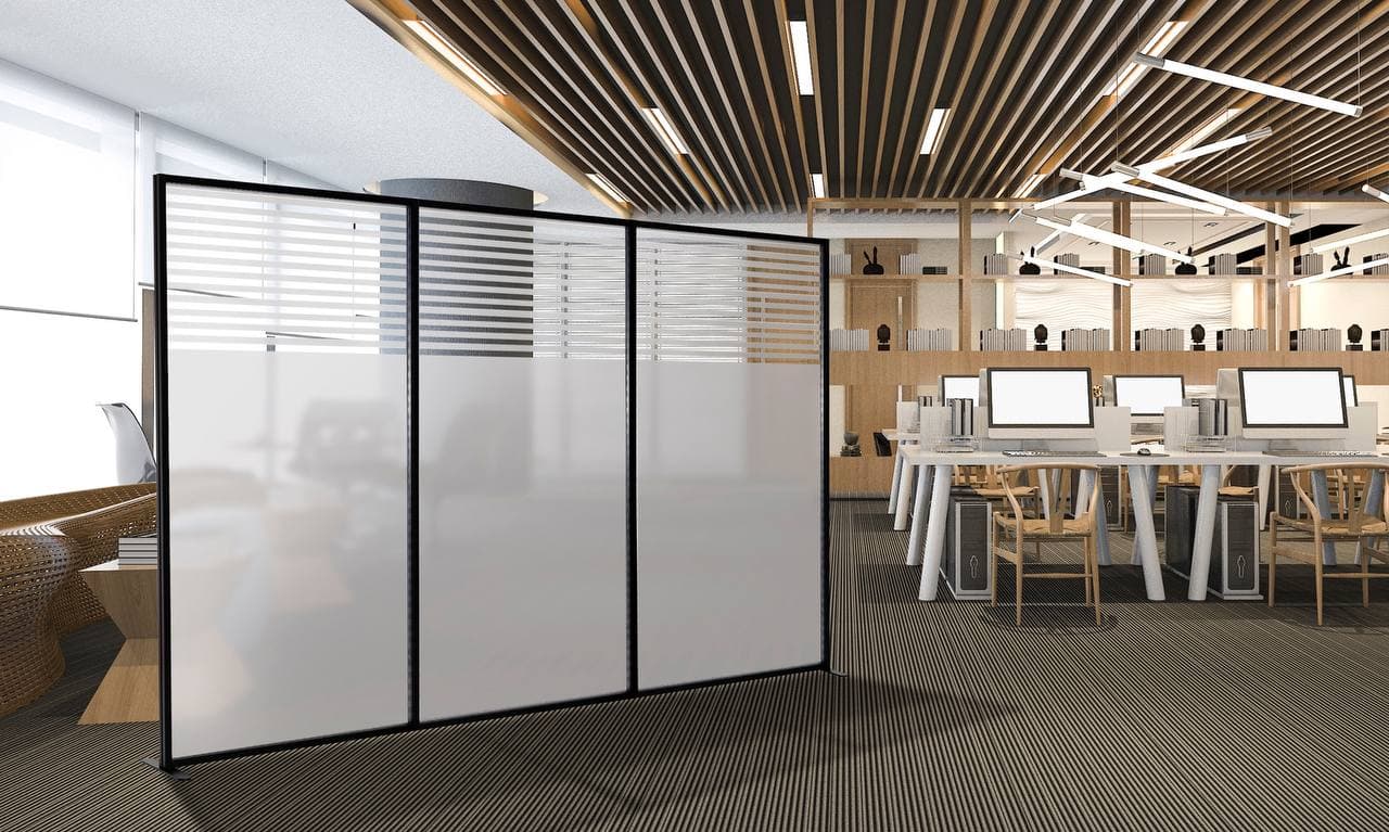 Отдельно стоящая офисная перегородка из метакрилата и алюминия STUDIO T InUno ARCH-00084033 - Вид №3