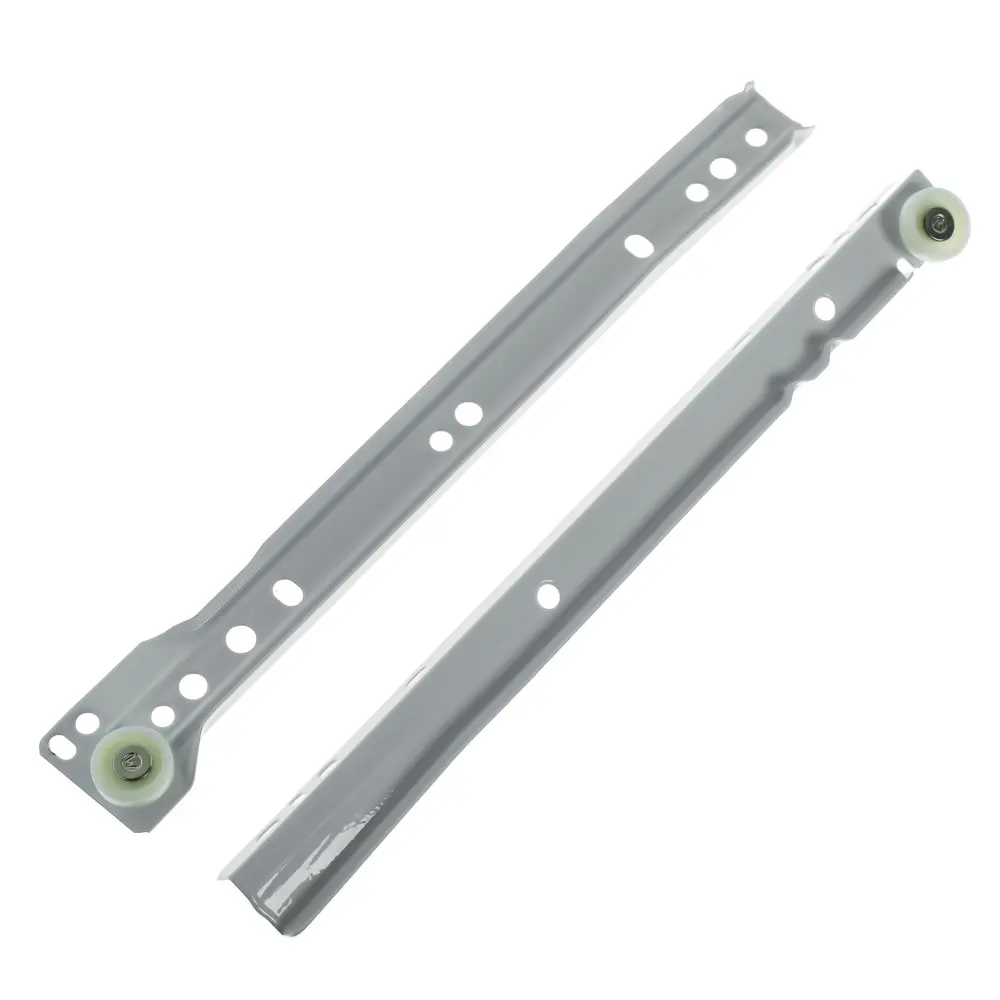 Направляющие роликовые DS 03W.1 250 мм, металл/пластик, цвет белый BOYARD STLM-2013866