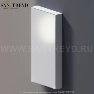 Agape 4x4 Зеркало: длина 120 см, ширина 60 см, в аллюминевом коробе с полками белое матовое A4X4282HZ