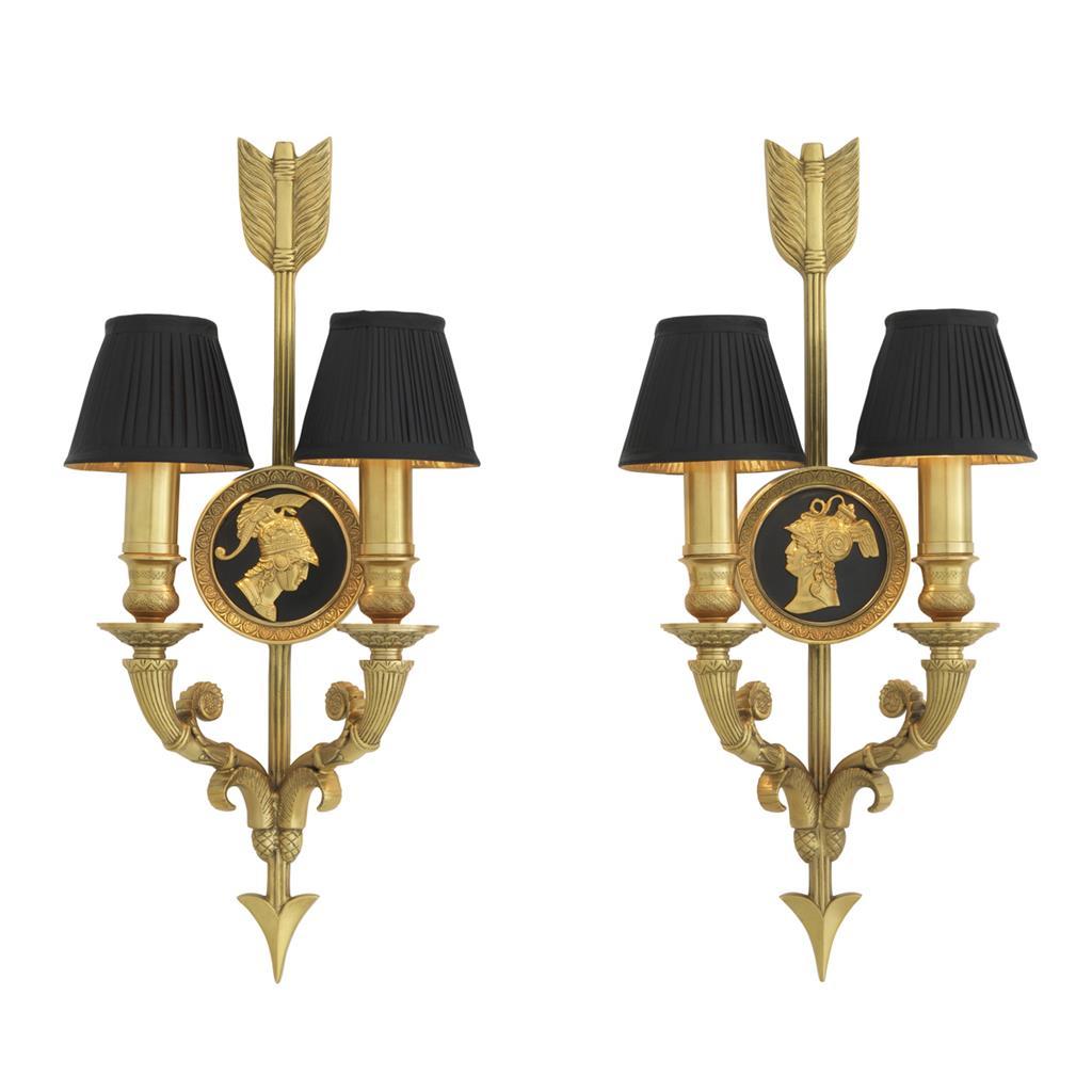 Бра Tiberius набор 2 шт. от Eichholtz 110992 EICHHOLTZ EICHHOLTZ 059875 Золото;черный  - Вид №1