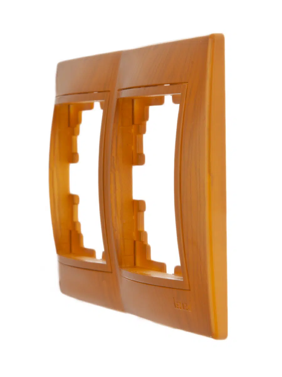 MIRA Рамка 2-ая горизонтальная ольха LEZARD 701-0700-147 - Вид №2