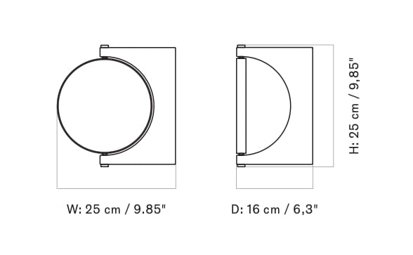 Настенное вращающееся зеркало Audo Copenhagen PEPE ARCH-00004300 - Вид №7