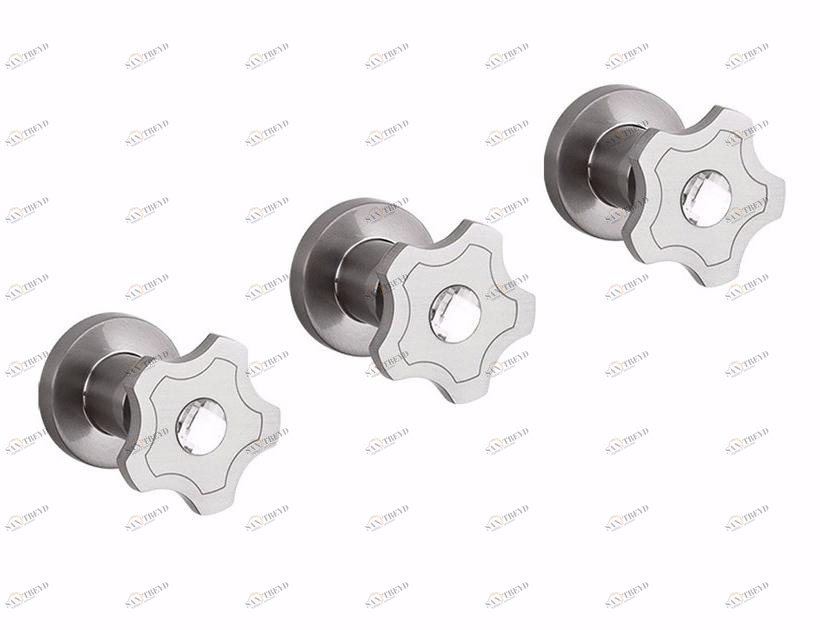 Rubinetteria Giulini Смеситель для душа на 3 отверстия с переключателем Giò crystal - giò F3615w2/s