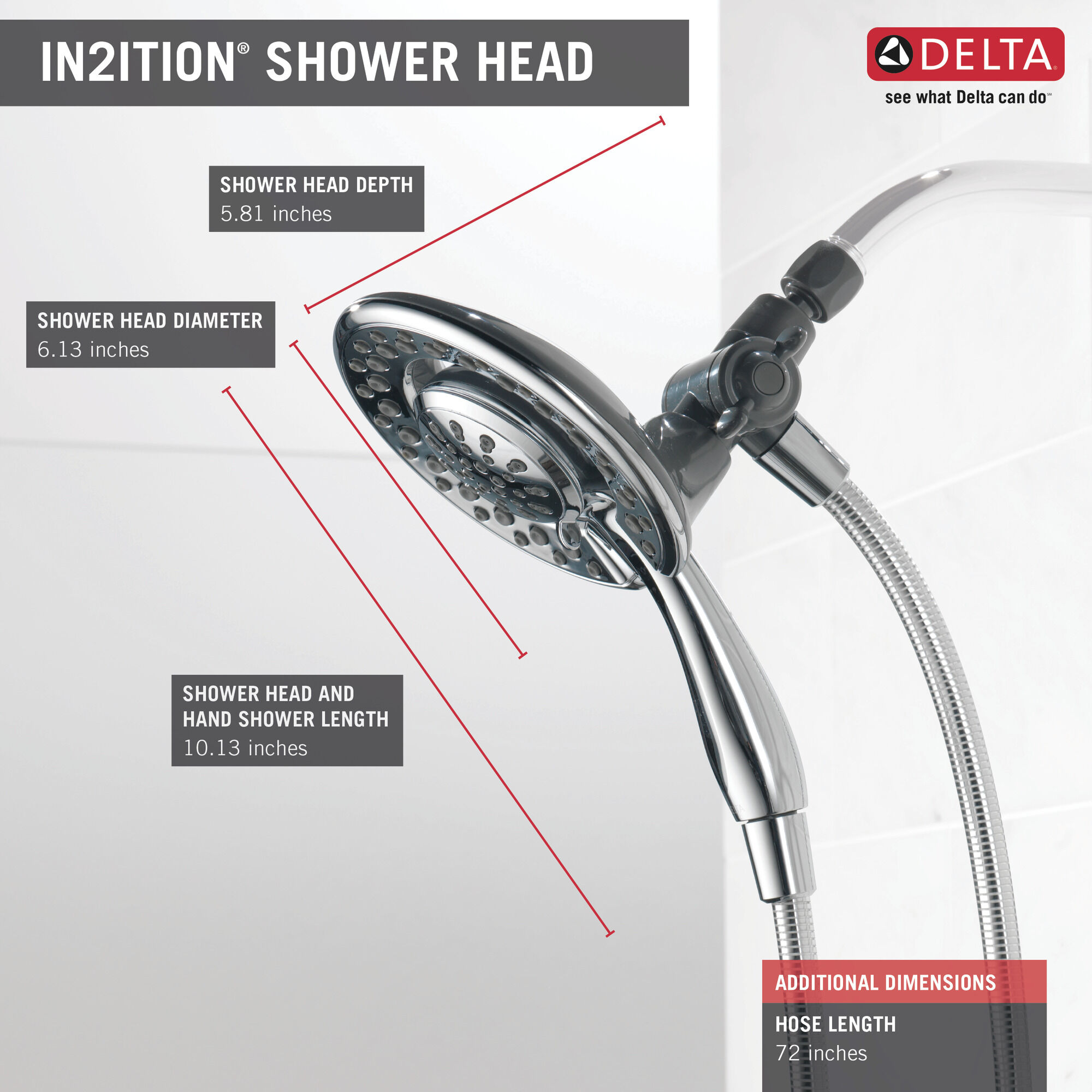 75486C 4 настройки In2ition Delta Faucet DELTA Хром - Вид №2