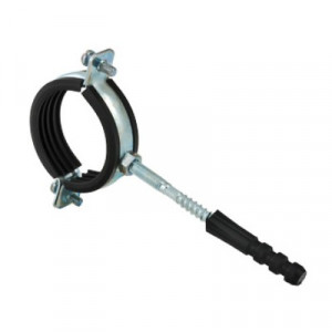 RUS.833.08 Кронштейн для труб стальной с резиновым уплотнением Valtec 1 1/2", 47–52 мм