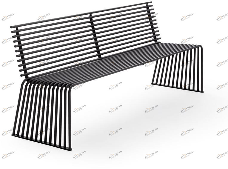 Urbantime Скамья из металла со спинкой Zeroquindici.015 sun-id-1427258