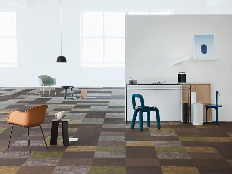 LIUNI Ковер из виниловой ткани Bolon tatami sun-id-1347308 - Вид №1