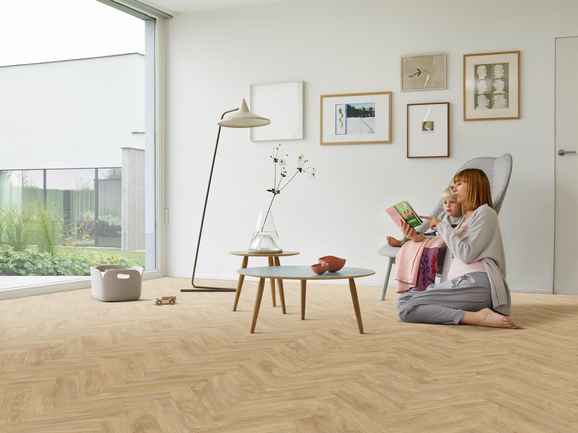 Нескользящий виниловый пол с эффектом дерева BEAUFLOR Ultratex ARCH-00102842 - Вид №1