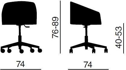 Quadrifoglio Вращающееся кресло с 5 спицами sun-id-1376384 - Вид №2