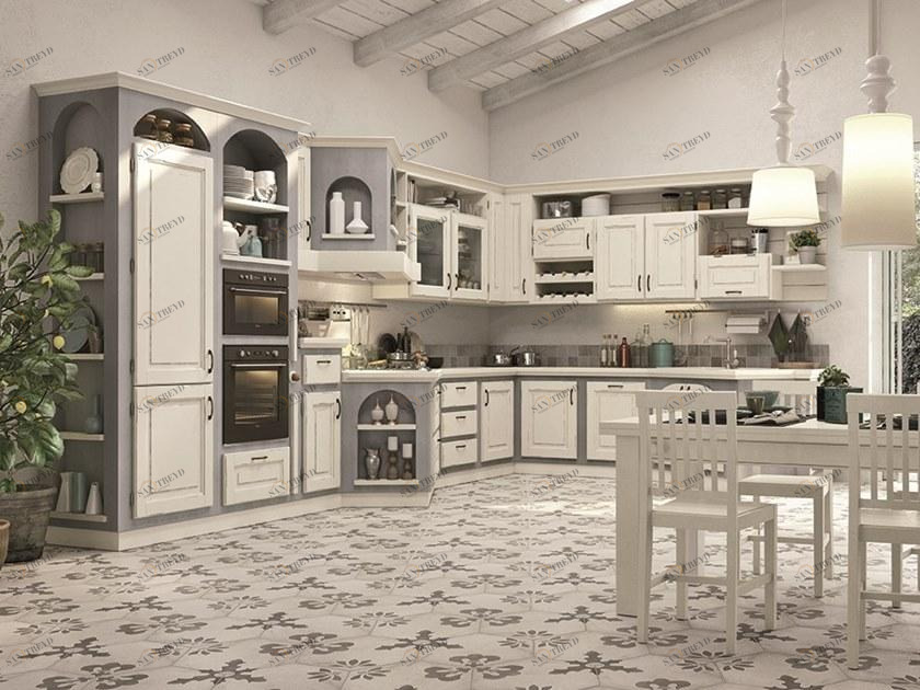 Cucine Lube Кухня из лакированного ясеня с ручками Muratura sun-id-1354874