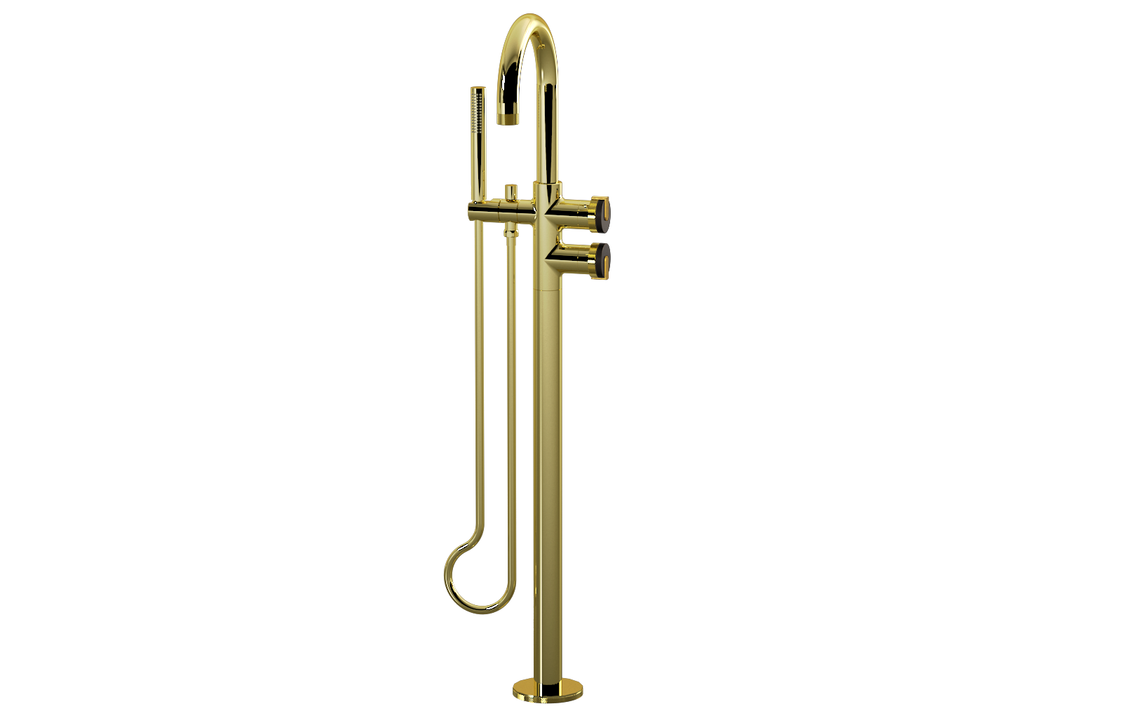 E-11554-R1OB-L1BAU-PB Смеситель напольный отдельностоящий (внешняя часть) GRAFF MOD+