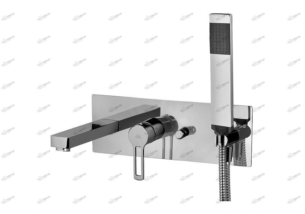 Смеситель для ванны с душем Paffoni Ringo RIN001CR (с внутренней частью)
