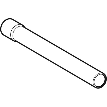 119.063.11.1 Удлинитель колена смыва Geberit, прямой, с раструбом Geberit  - Вид №1