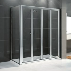 Novellini. Душевой уголок 162x90 см 2S+F с серебристым профилем STAR