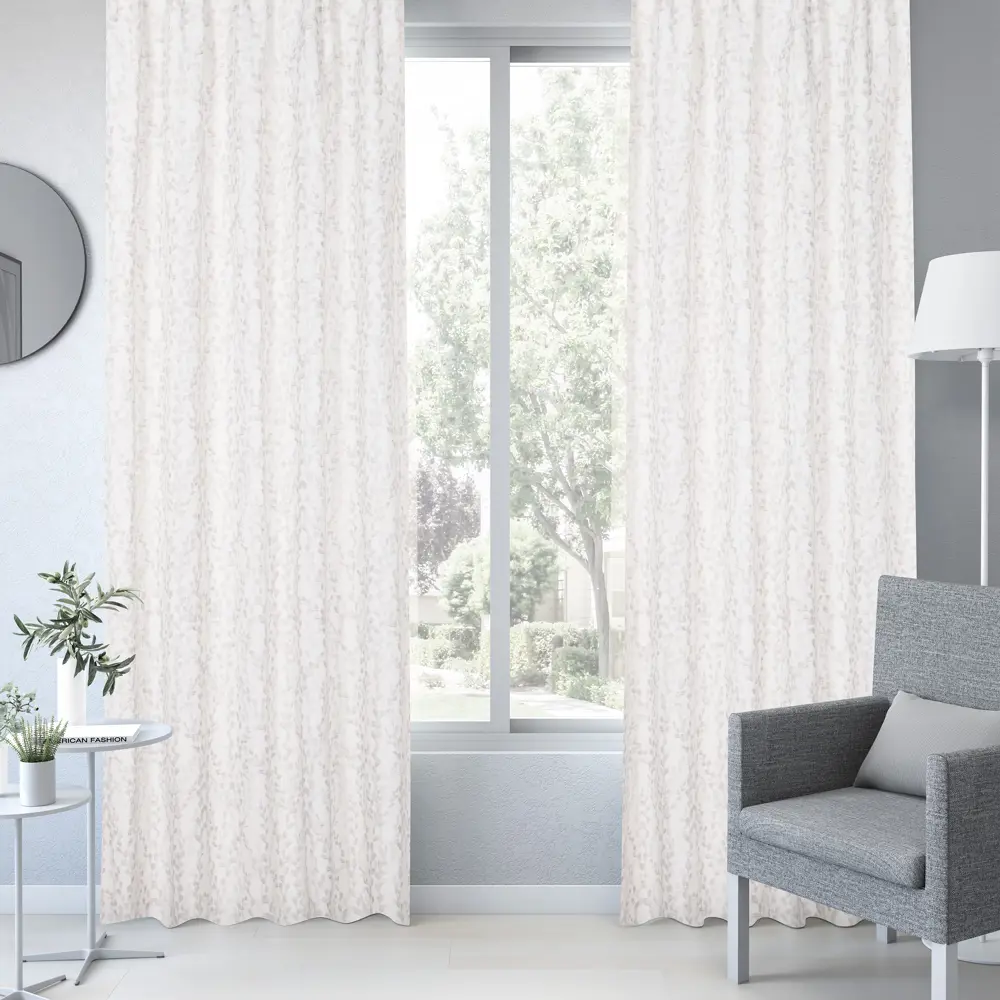 Штора на ленте Pego 140x260 см цвет серый 83406910 STLM-2021806 INSPIRE  - Вид №3