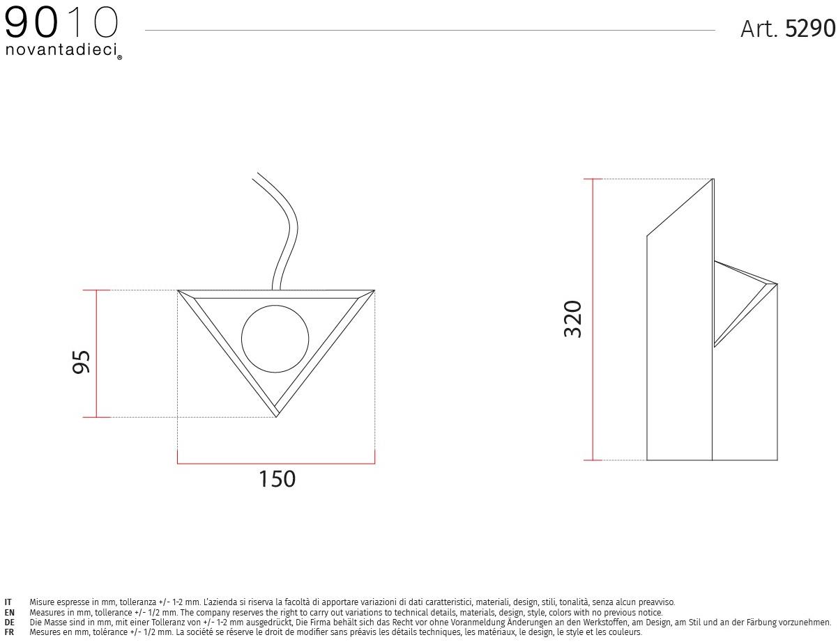 9010 novantadieci Настольная лампа Cristaly®  5290  - Вид №1