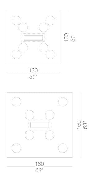 Квадратный ламинированный стол Lapalma ARCH-00033097 - Вид №12