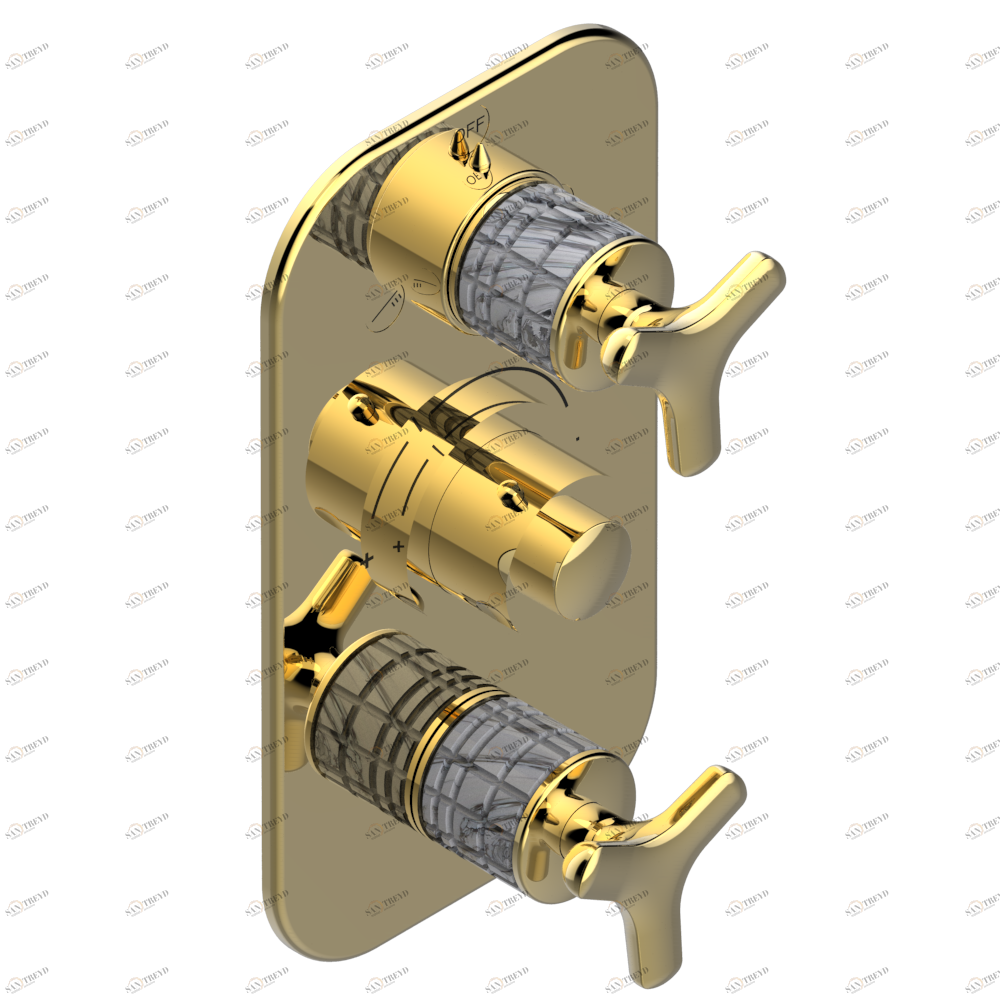 G9G-5540BE Внешняя часть с ручками регулировки для арт. G00-A00-5540AE Thg-paris System с говлитом Золото G9G 5540BE CAT.F