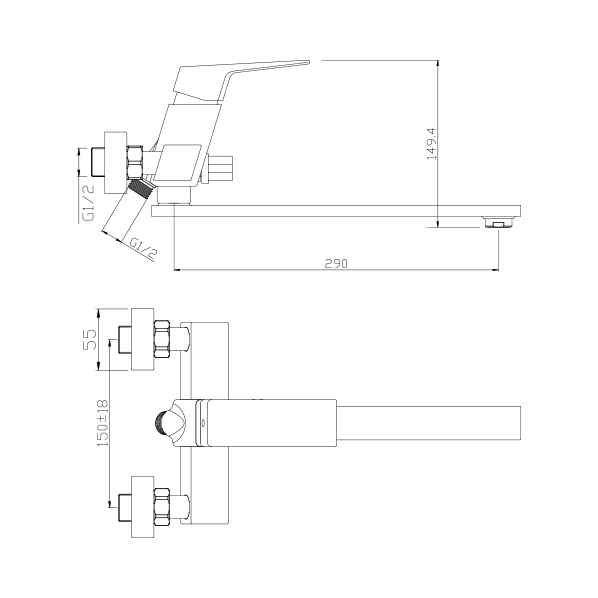 35-L35P GRANO white  Смеситель универсальный  ARGO kran 35l35pgranowhite - Вид №1