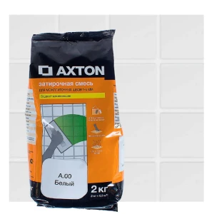 Затирка цементная Axton А.00 2 кг цвет белый