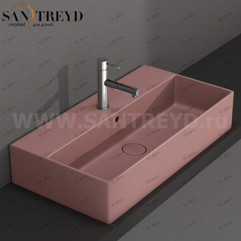 IN072FR Подвесная раковина настенная прямоугольная Ceramica Globo T-EDGE