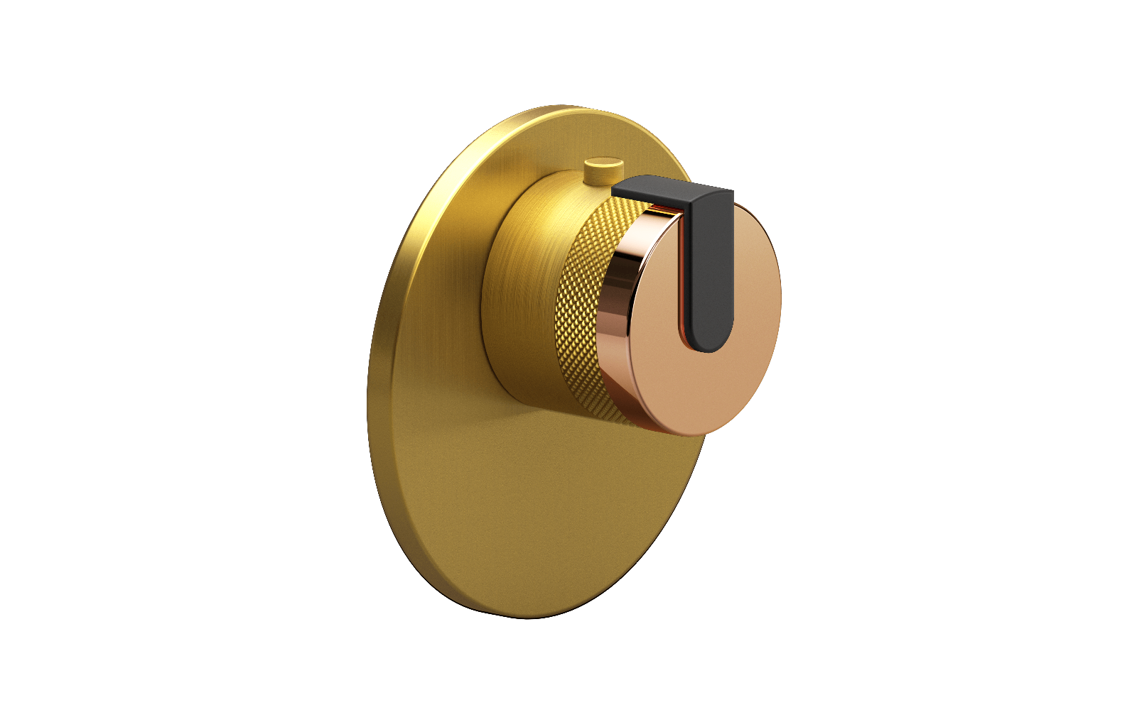 E-8027-R1RG-L1MBK-BAU-T Термостатический переключатель 3/4-Внешняя часть GRAFF MOD+