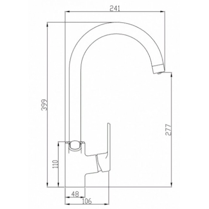 Steel Hammer SH 901 BLACK BR Смеситель для кухни Zorg 399x241  - Вид №2
