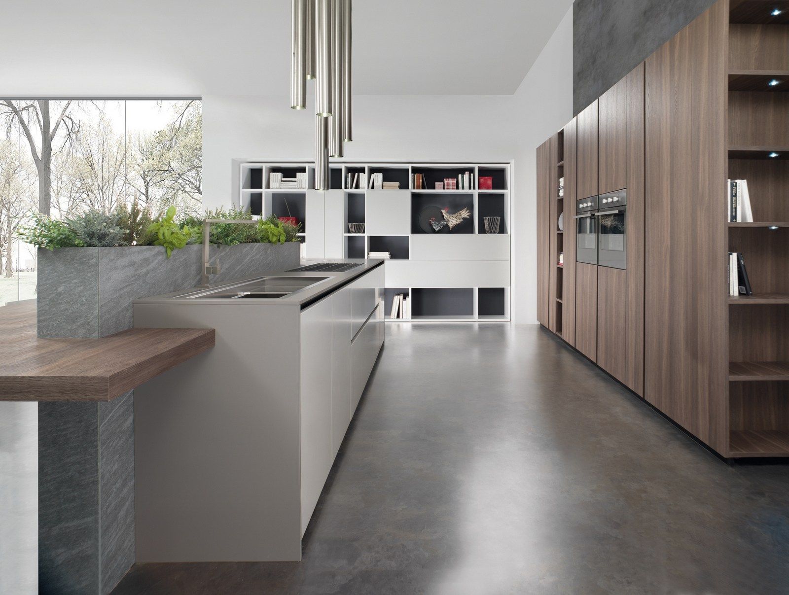 Встроенная кухня с островом Floritelli Cucine ARCH-00035415 - Вид №3