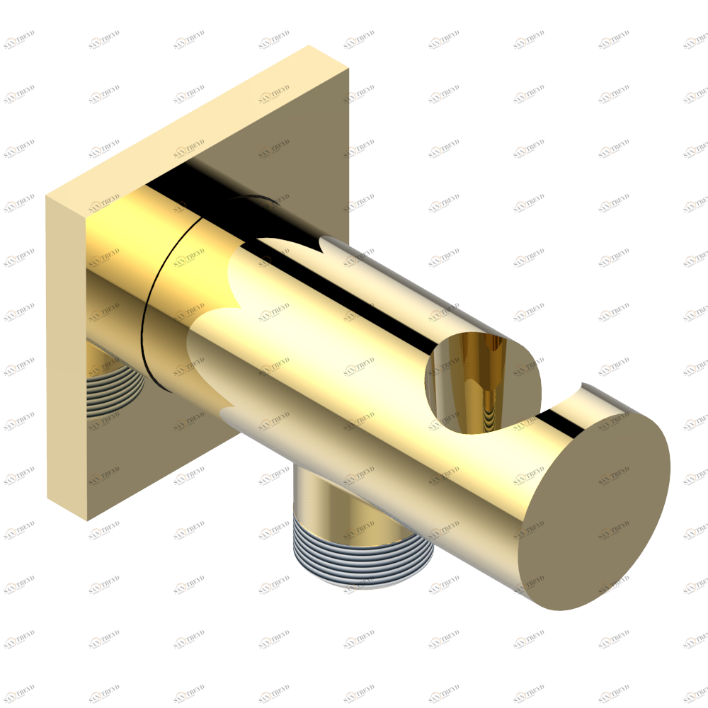 A2U-53L Вывод встраиваемый в стену с крючком Thg-paris Masque de Femme, métal lisse Покрытие PVD золотистый цвет A2U-53L CAT.F