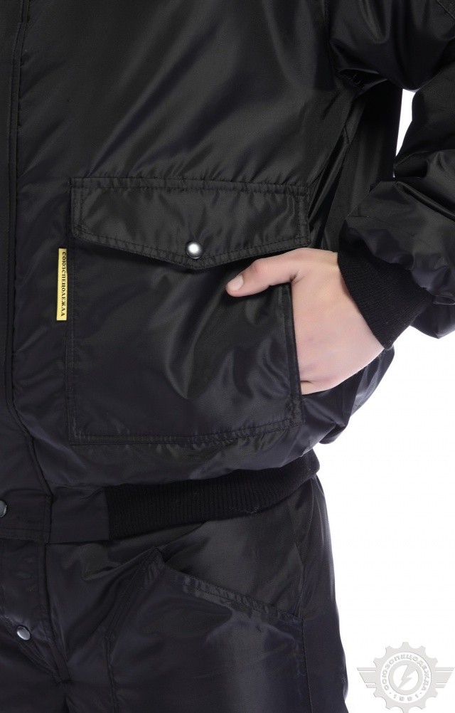 61536 Куртка "Алабама" зимняя черная  Зимняя спецодежда  размер 48-50/170-176  - Вид №6