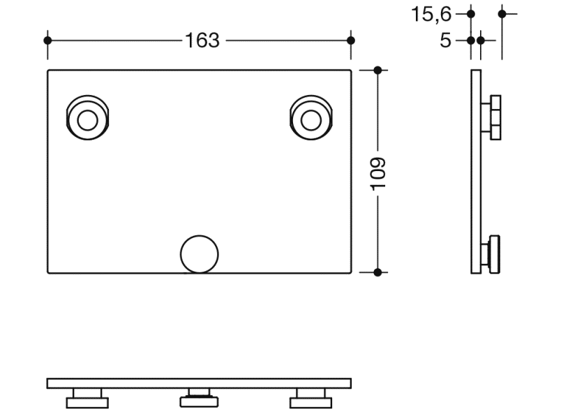 900.51.00160 Монтажная пластина HEWI System 900 - Вид №4