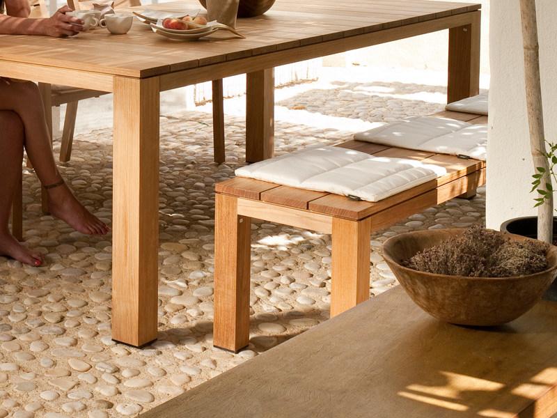 TRIBÙ Садовая скамейка из тика Kos 04034 - Вид №5