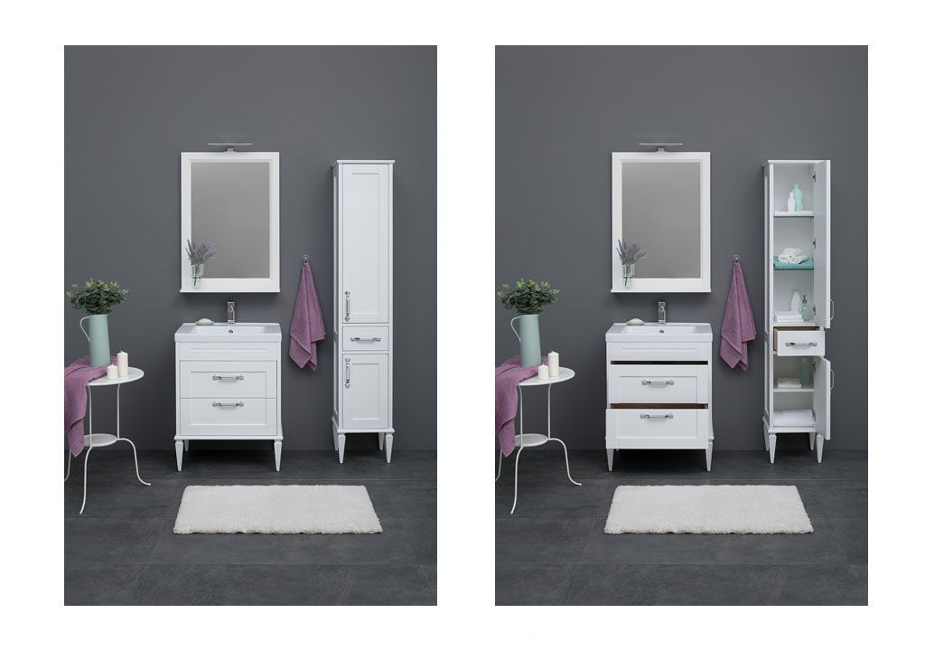 Тумба под раковину Aquanet Денвер 65 белый sun-id-270513 - Вид №5