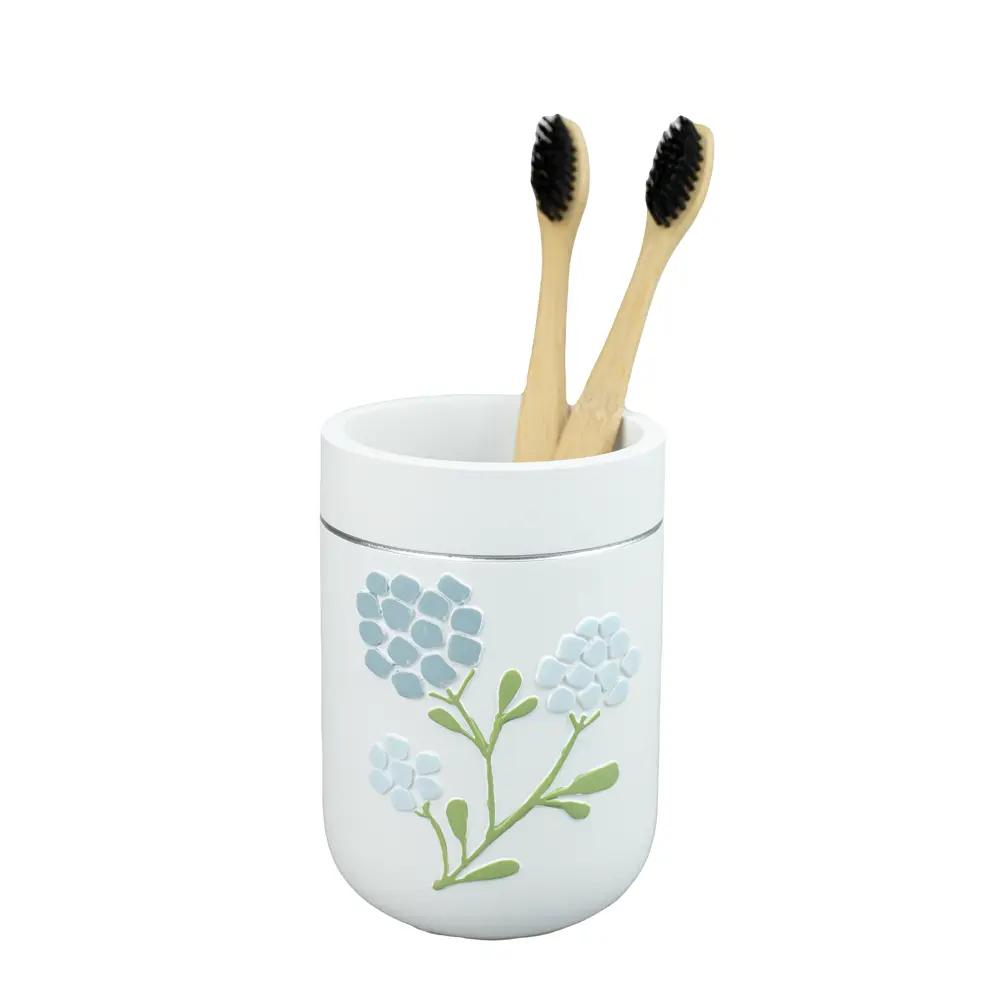 Стакан для зубных щёток Proffi Home Crocus полирезина цвет белый STLM-2005155 - Вид №9