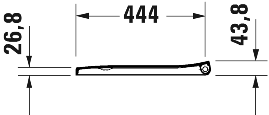 0021190000 Крышка сиденье для унитаза Duravit Viu - Вид №3