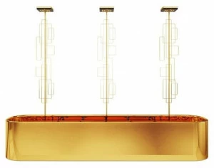 Porustudio Подвесной светильник из латуни Skyscraper