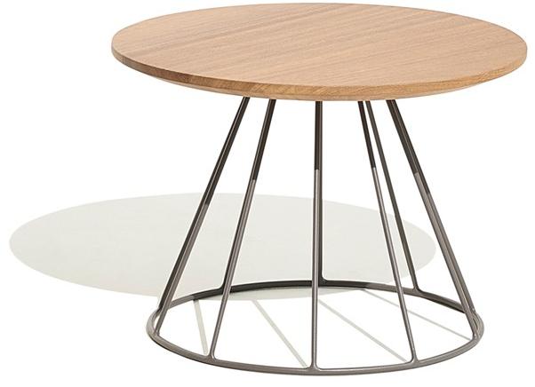 Bivaq Садовый журнальный столик из алюминия и дерева Illa sun-id-1452803 - Вид №1