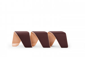 DN300R 3 seater upholstered bench True Design Dna