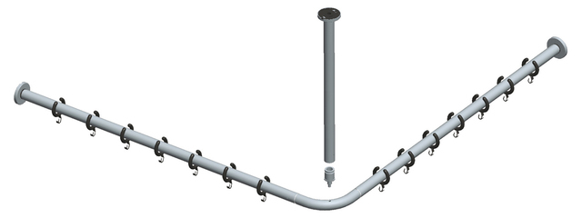 14937010900 Набор штанг для душевых занавесок KEUCO Plan - Вид №1