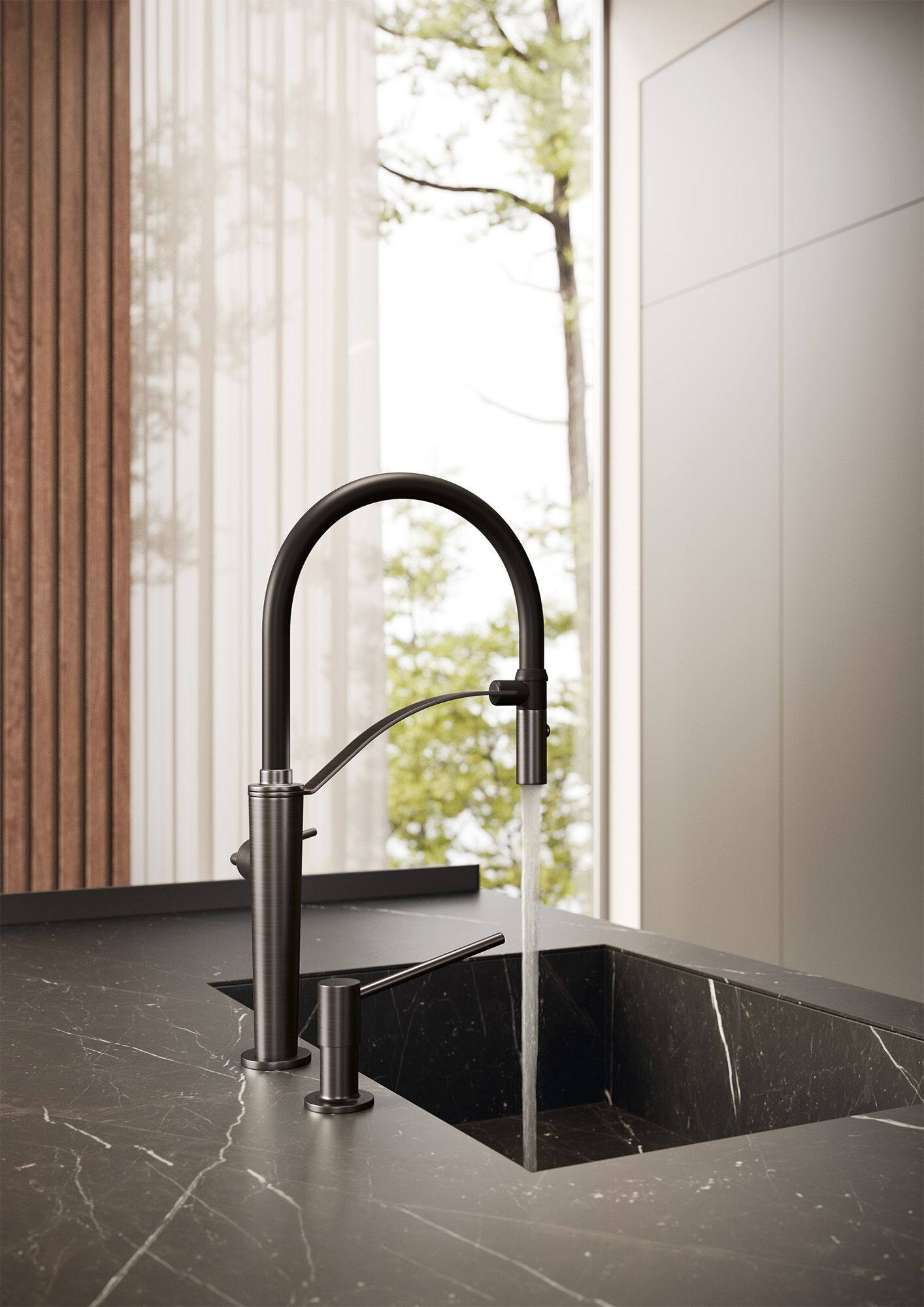 Смеситель для кухни с поворотным изливом Newform O'RAMA KITCHEN ARCH-00089632 - Вид №4