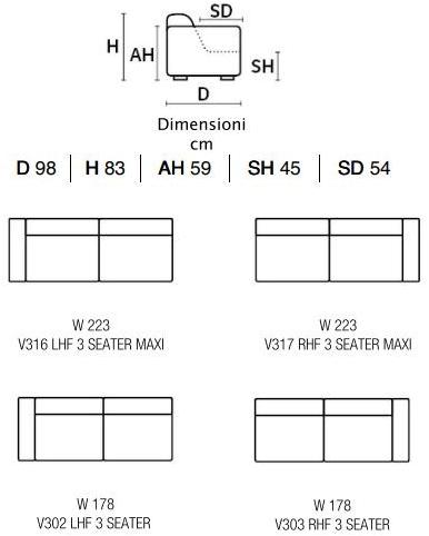 Rossini Sofas Секционный кожаный диван Narciso sun-id-1468246 - Вид №1
