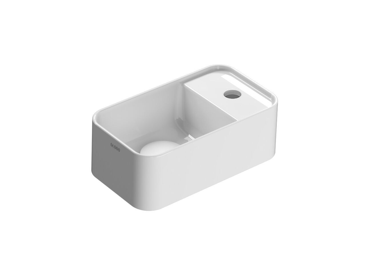 Прямоугольная керамическая столешница для мытья рук Ceramica Globo разнорабочие ARCH-00045373