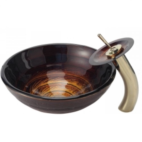 C-GV693-19mm-KGW1700 Накладная раковина на столешницу  прямоугольная Krausru  - Вид №3