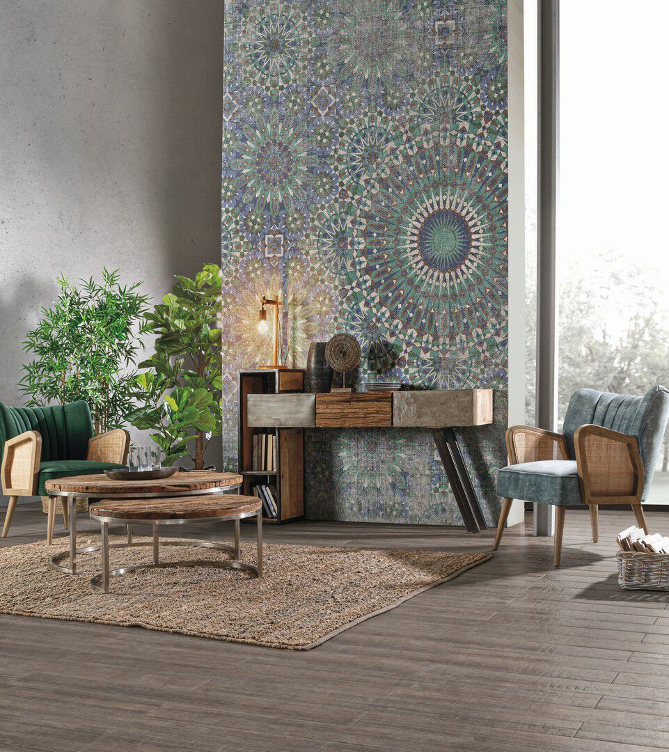 Консоль из манго с полками BIZZOTTO Манчестер ARCH-00024831 - Вид №1