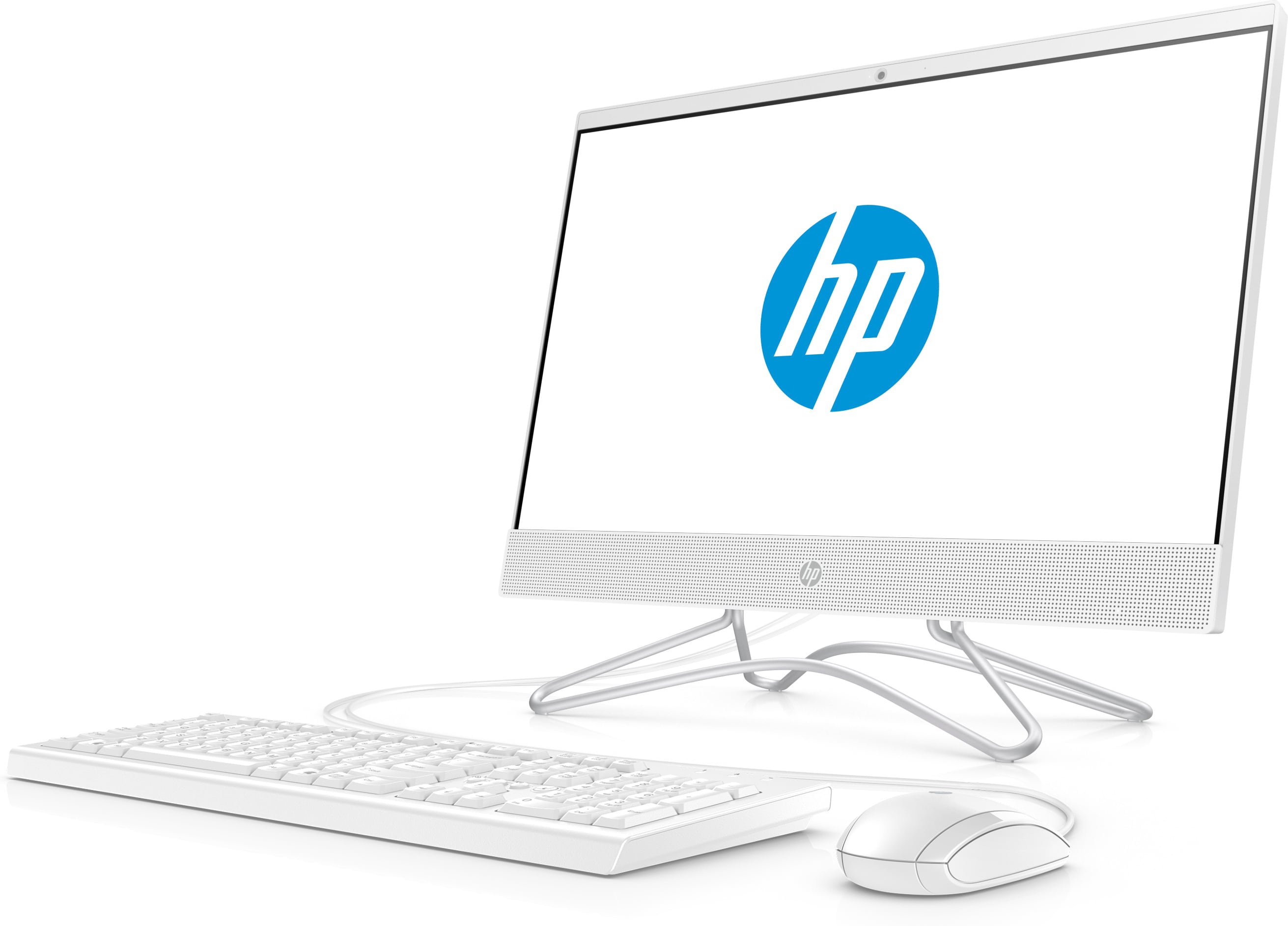 3VA53EA#ACB 200 g3 aio 21,5" nt 21.5"(1920x1080 (матовый))/intel core i3 8130u(2.2ghz)/8192mb/256pcissdgb/dvdrw/bt/wifi/war 1y/w10pro + snow white, spec HP Santreyd  - Вид №1