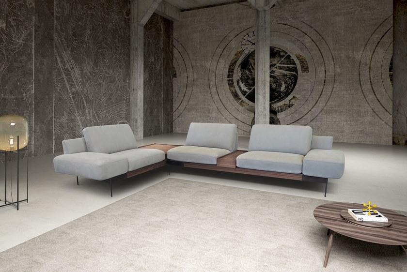 Rossini Sofas Кожаный угловой диван с вещевым ящиком sun-id-1515941 - Вид №1