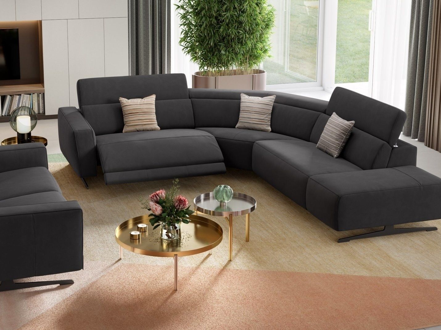 Угловой диван из ткани Sofanella Alesso ARCH-00100604 - Вид №3